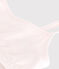 Brassière femme en coton et élasthanne unie rose FLEUR