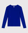 Tee-shirt Femme l'Iconique en coton uni bleu SURF