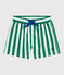 Short de bain bébé, imprimé rayé vert MARSHMALLOW/ JARDIN