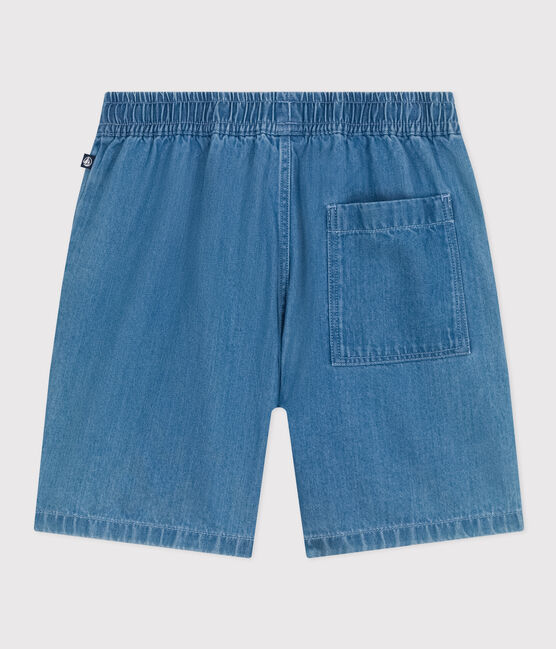 Short en denim léger enfant garçon bleu DENIM CLAIR